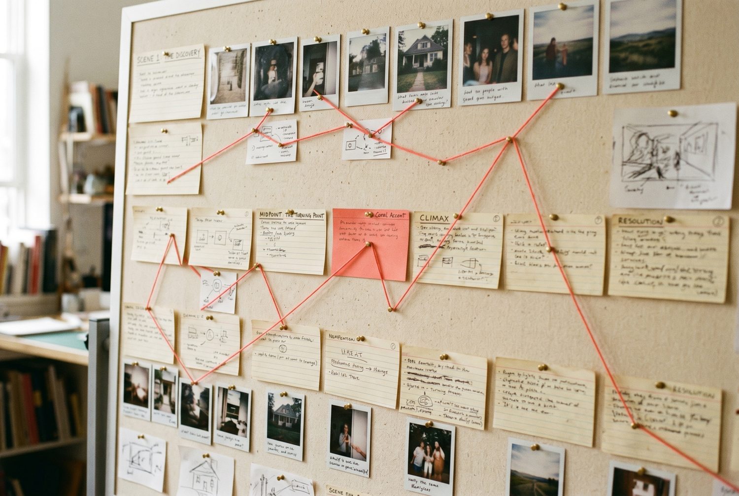 Scattered content becomes a storyline