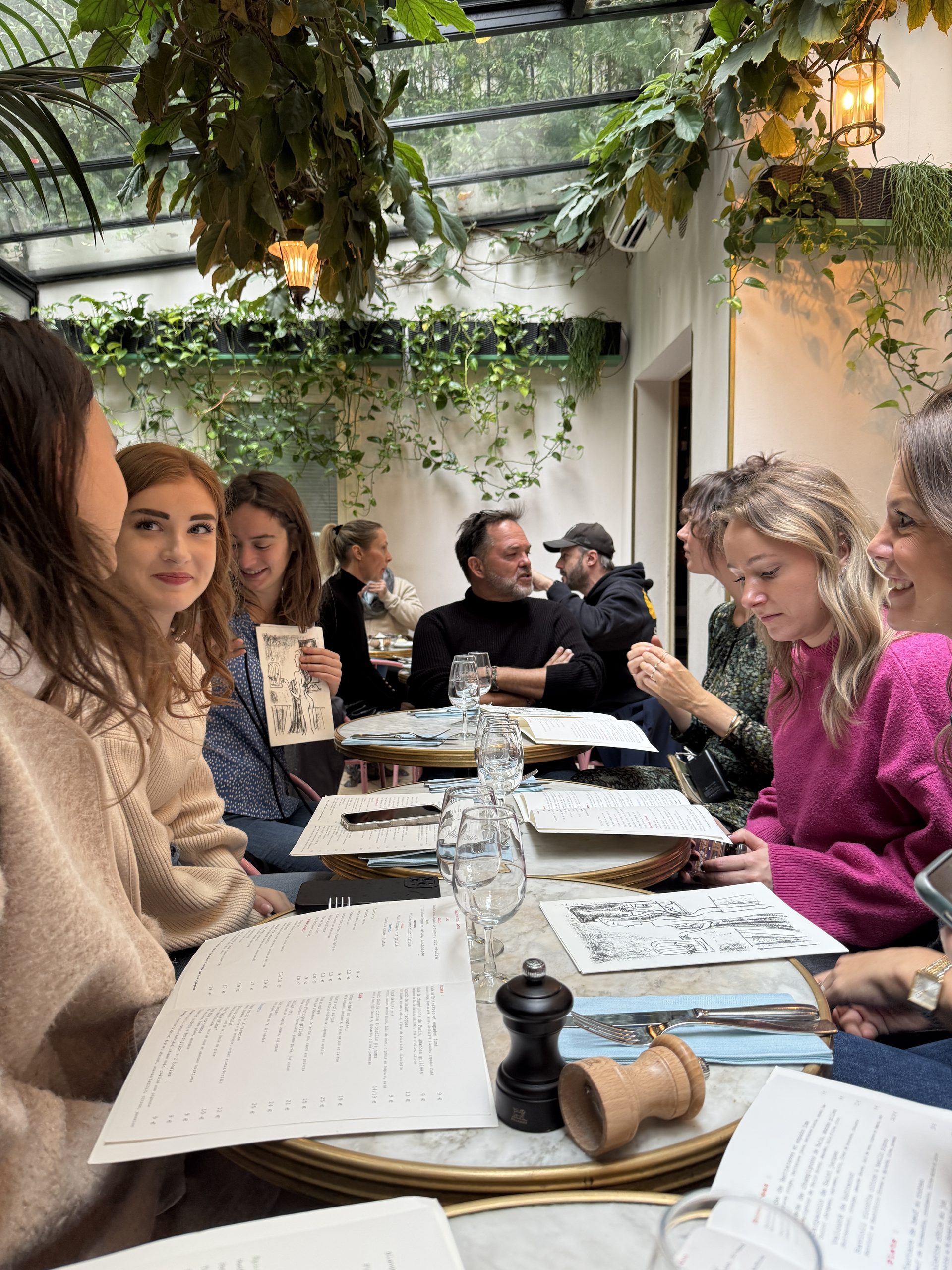 Diner in de kas